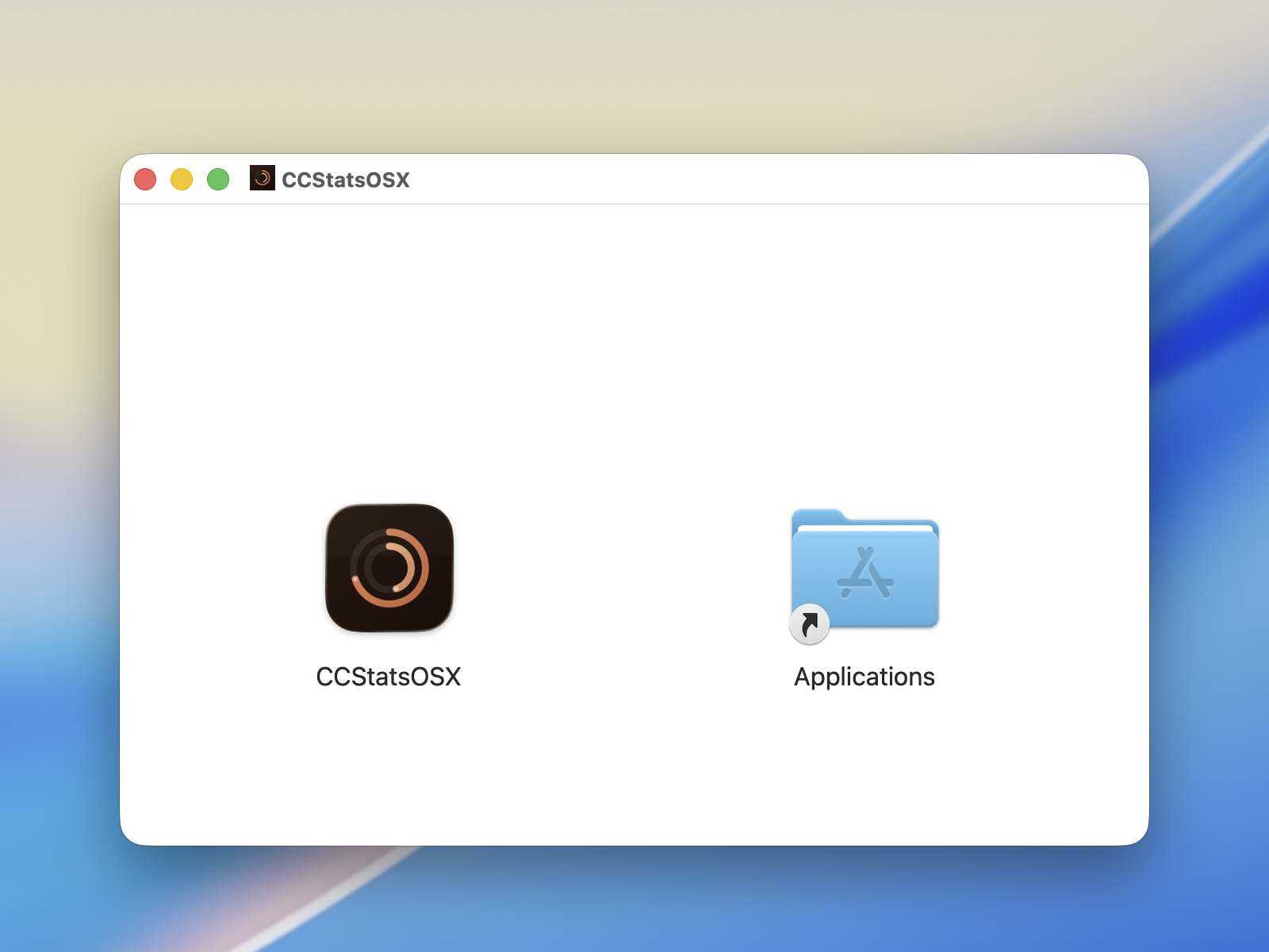 Drag CCStatsOSX to Applications
